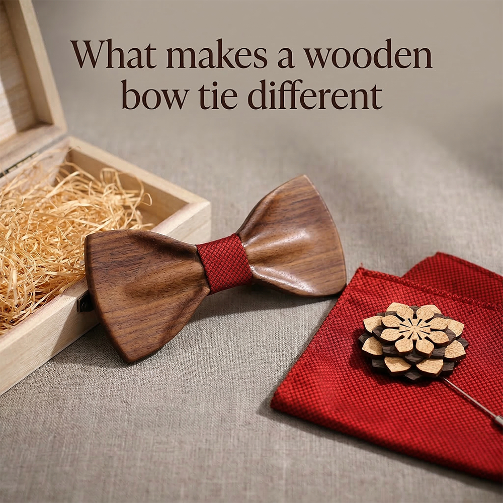 MAHOOSIVE T350 wooden bow tie photo 4