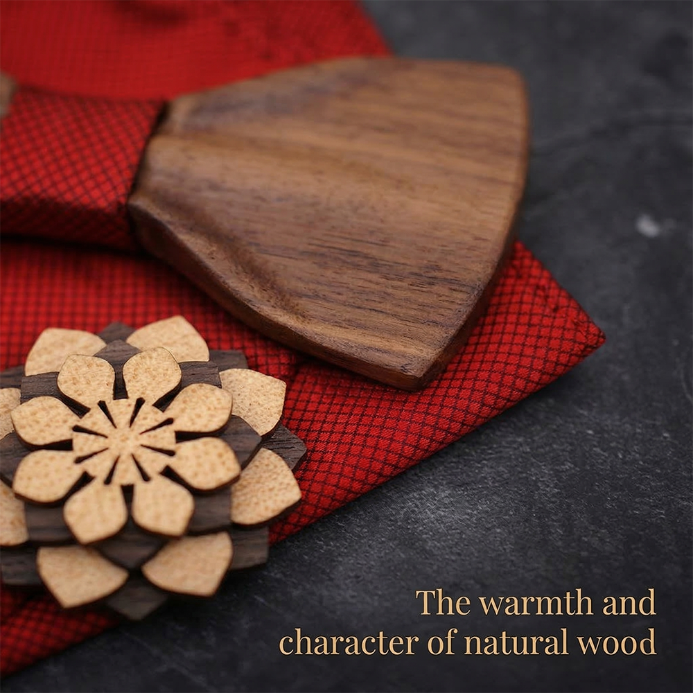 MAHOOSIVE T350 wooden bow tie photo 6