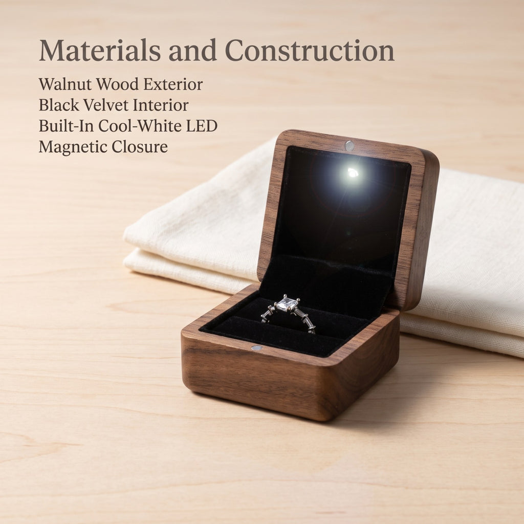 Walnut ring box materials and construction detail - Beacon - MAHOOSIVE