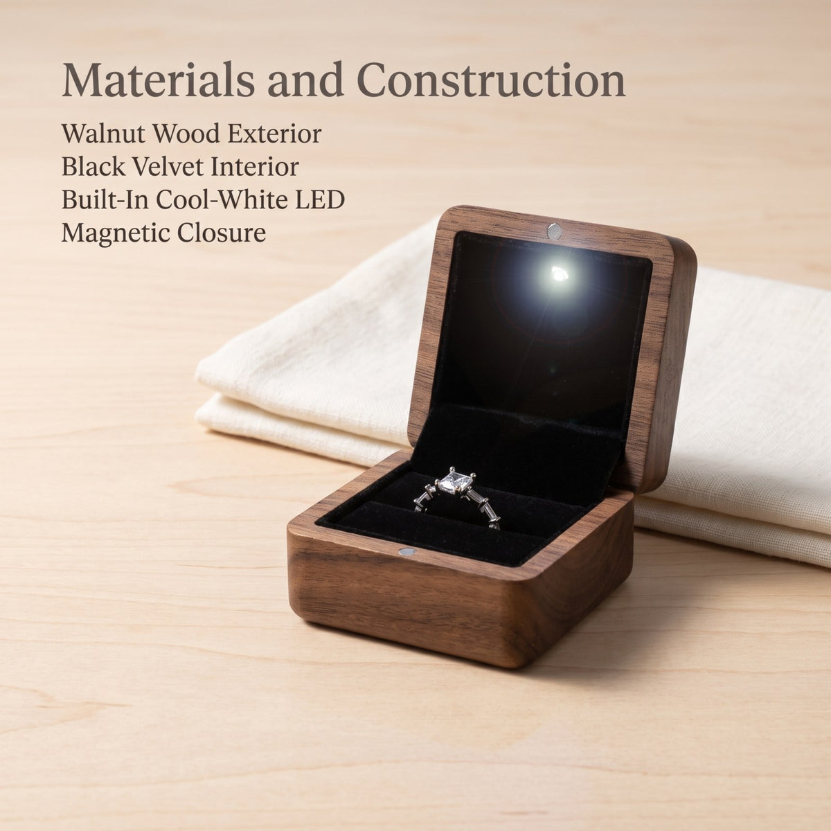 Walnut ring box materials and construction detail - Beacon - MAHOOSIVE