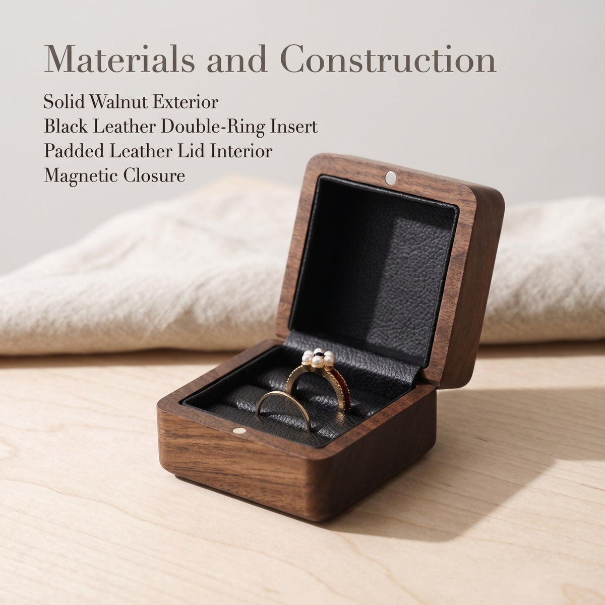 Walnut ring box materials and construction detail - Covenant - MAHOOSIVE