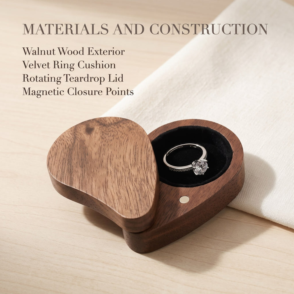 Walnut ring box materials and construction detail - Devotion - MAHOOSIVE