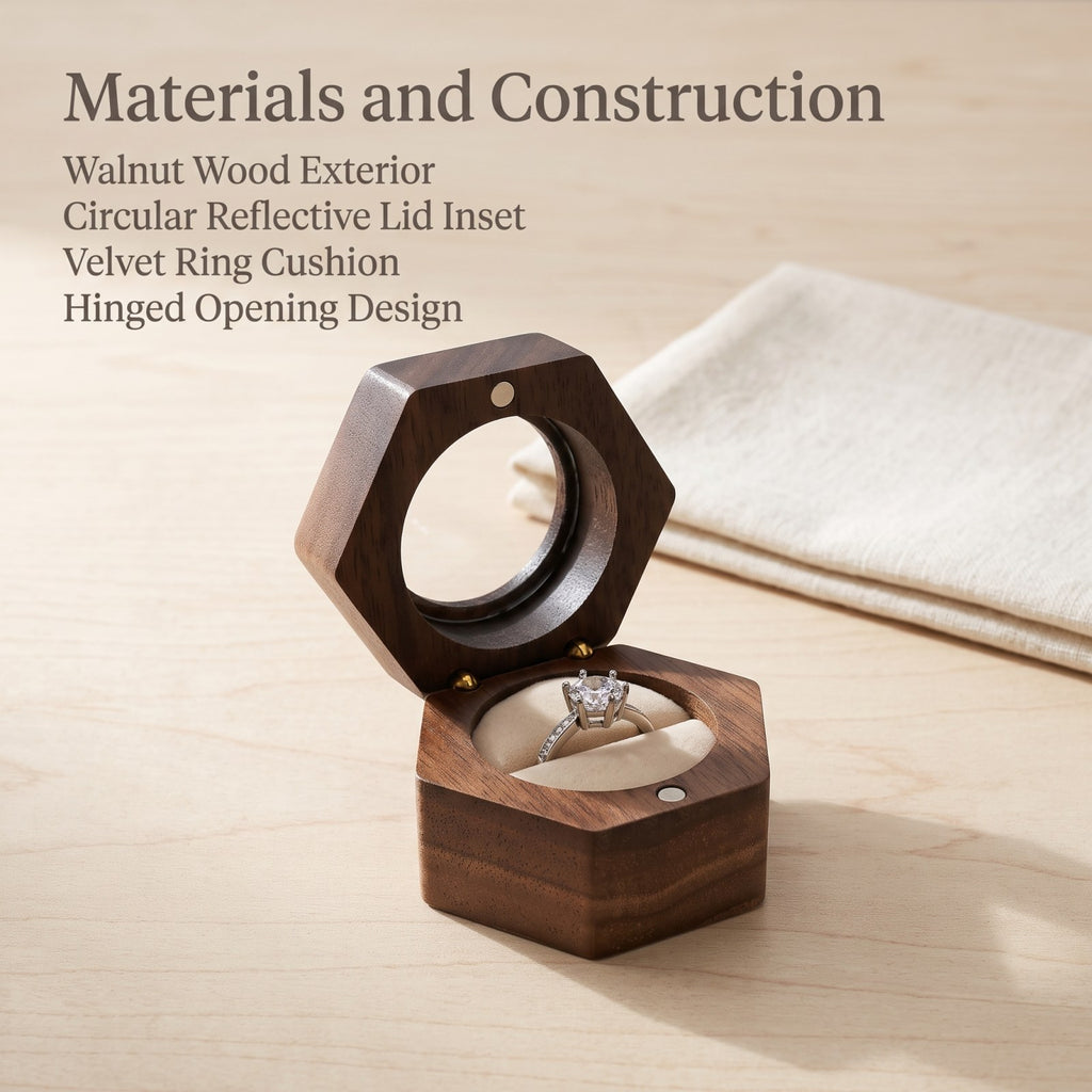 Walnut ring box materials and construction detail - Lucent - MAHOOSIVE