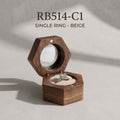 Walnut ring box in Beige - Lucent - MAHOOSIVE