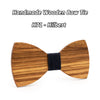 Zebra wood handmade bow tie