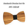 Zebra wood handmade bow tie